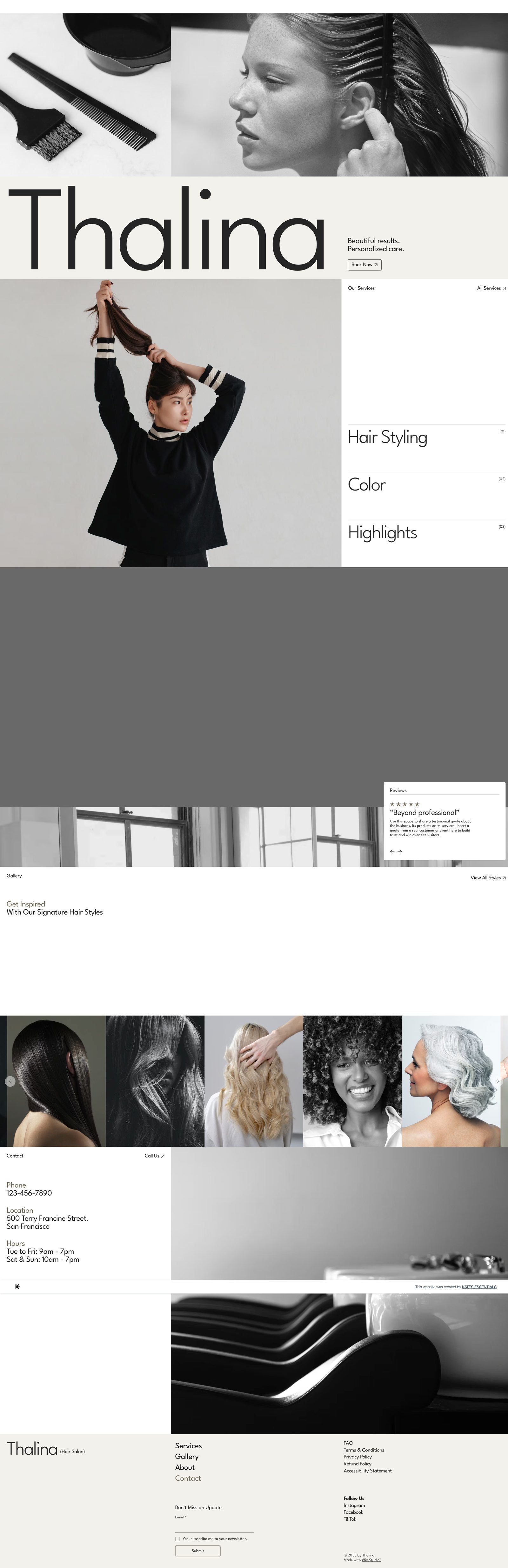 Unfiltered Beauty Bar hero